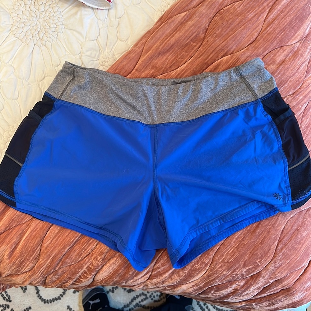 Athleta Ready Set Go short, royal blue, women’s M